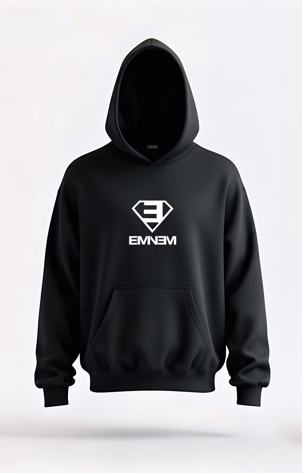 CRWAZY Black Hip Hop Streetwear Hoodie for Men – Eminem Lose Yourself Oversized Hoodie