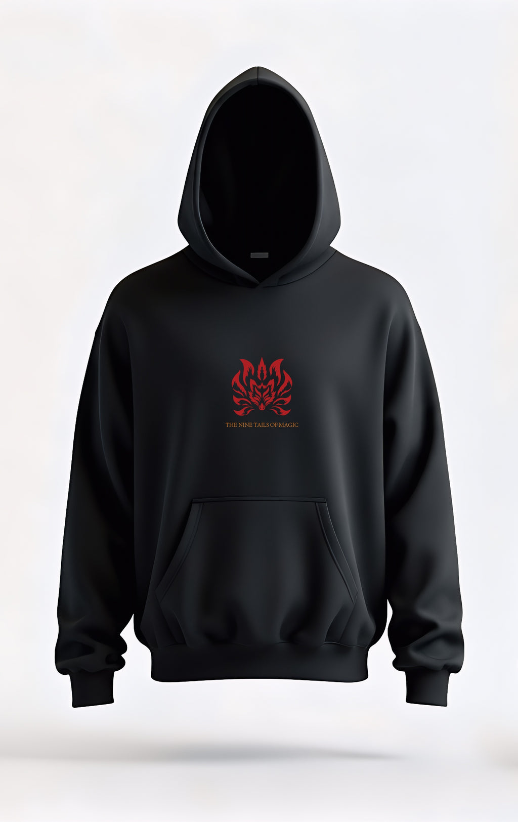 Kitsune Nine Tails Fox "Magic Spirit" Hoodie – Japanese Anime Oversized Unisex | Buy Fox Hoodie India