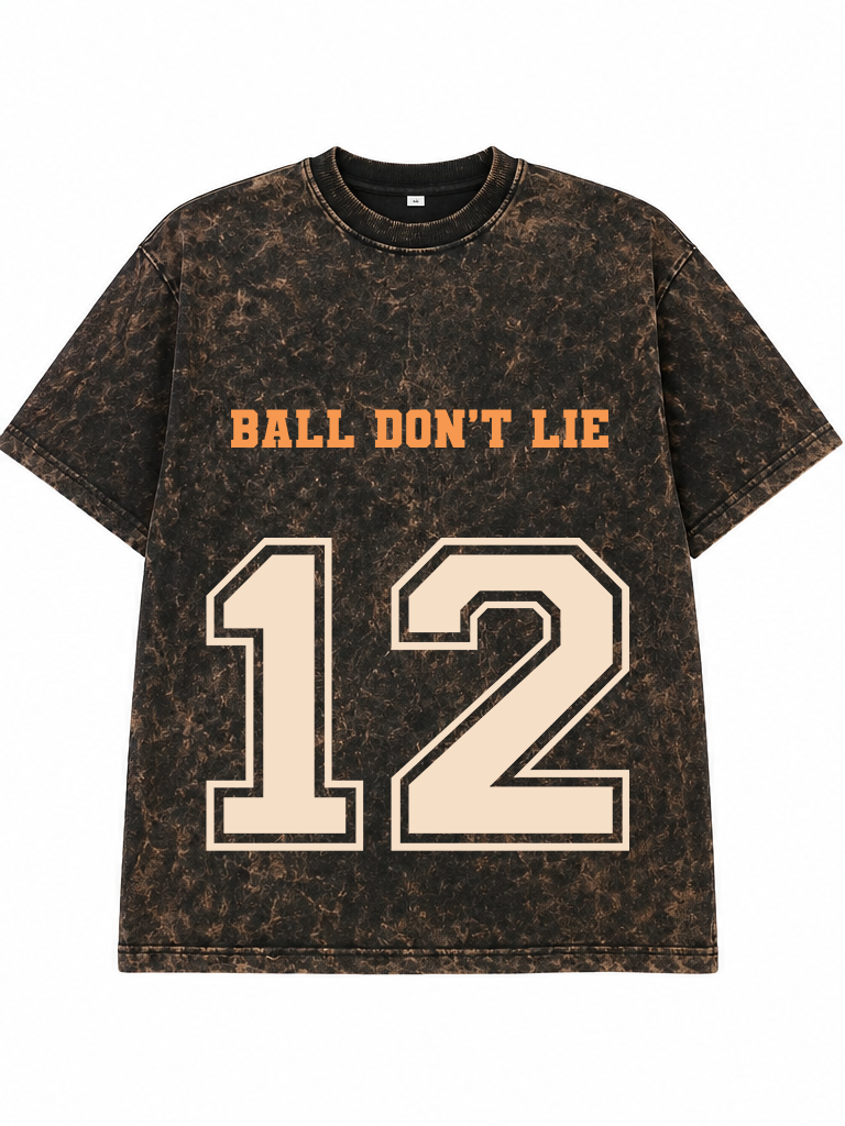 Basketball T-Shirt | Ball Don't Lie Acid Wash Graphic Tee