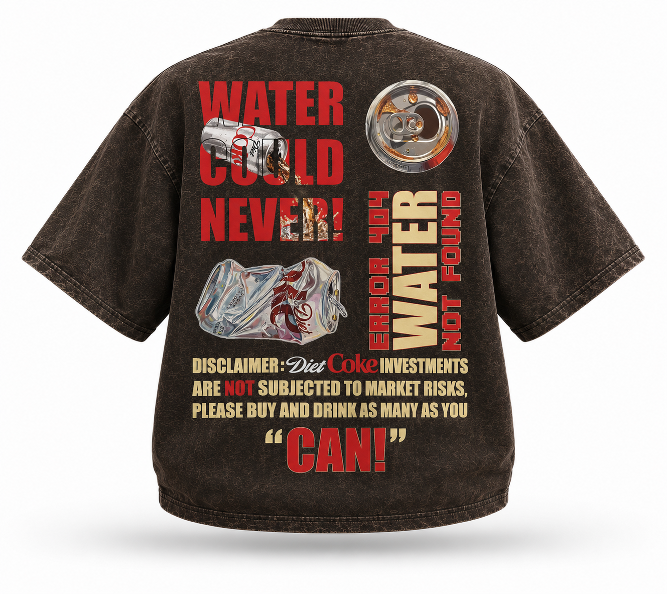 Premium Acid Wash Oversized Graphic Printed T-Shirt for Men & Women | Heavyweight Drop Shoulder Vintage Tee