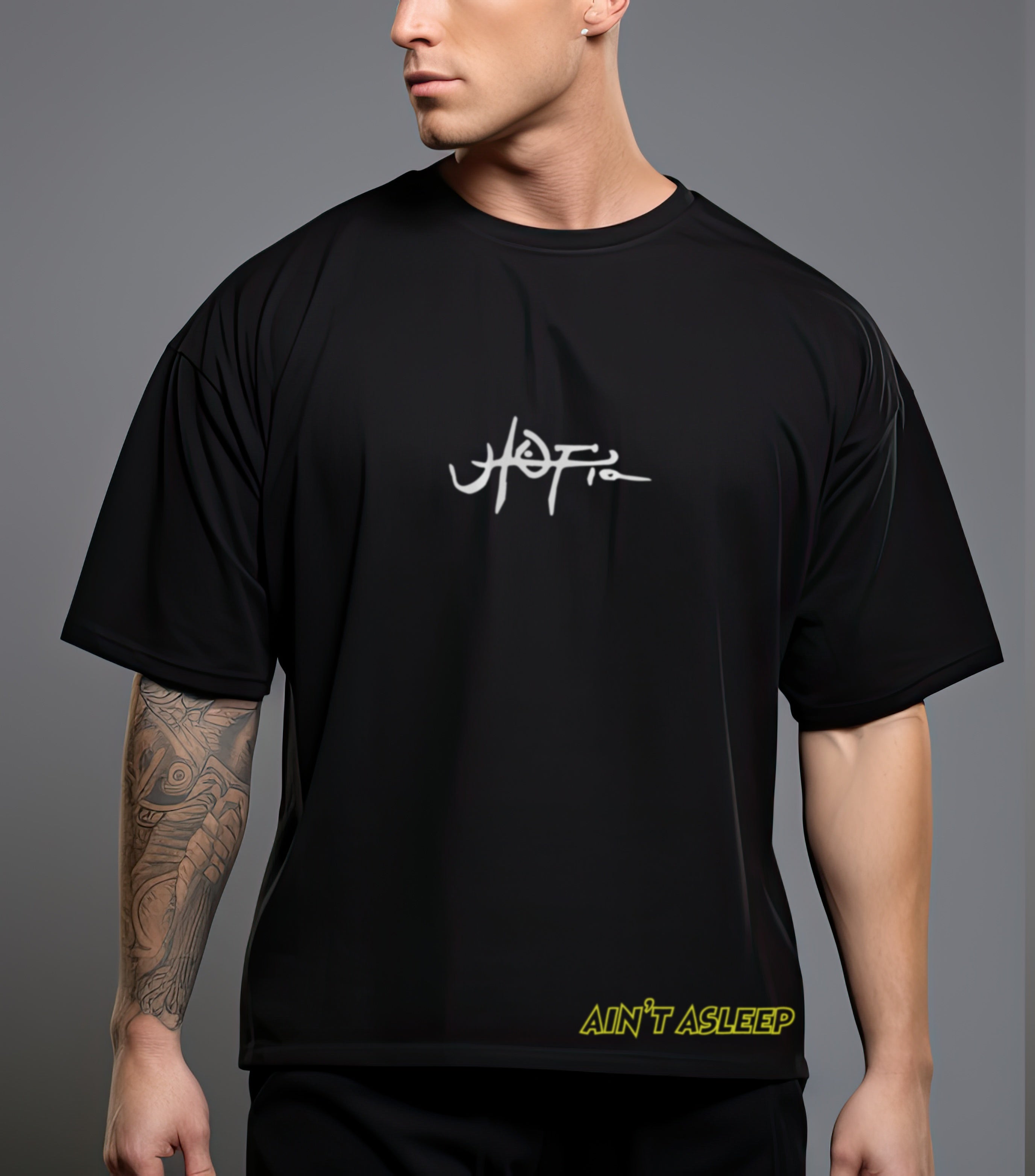 FE!N “10X IN A ROW???” Oversized Black T-Shirt – Inspired by Travis Scott Concert Moment | CRWAZY