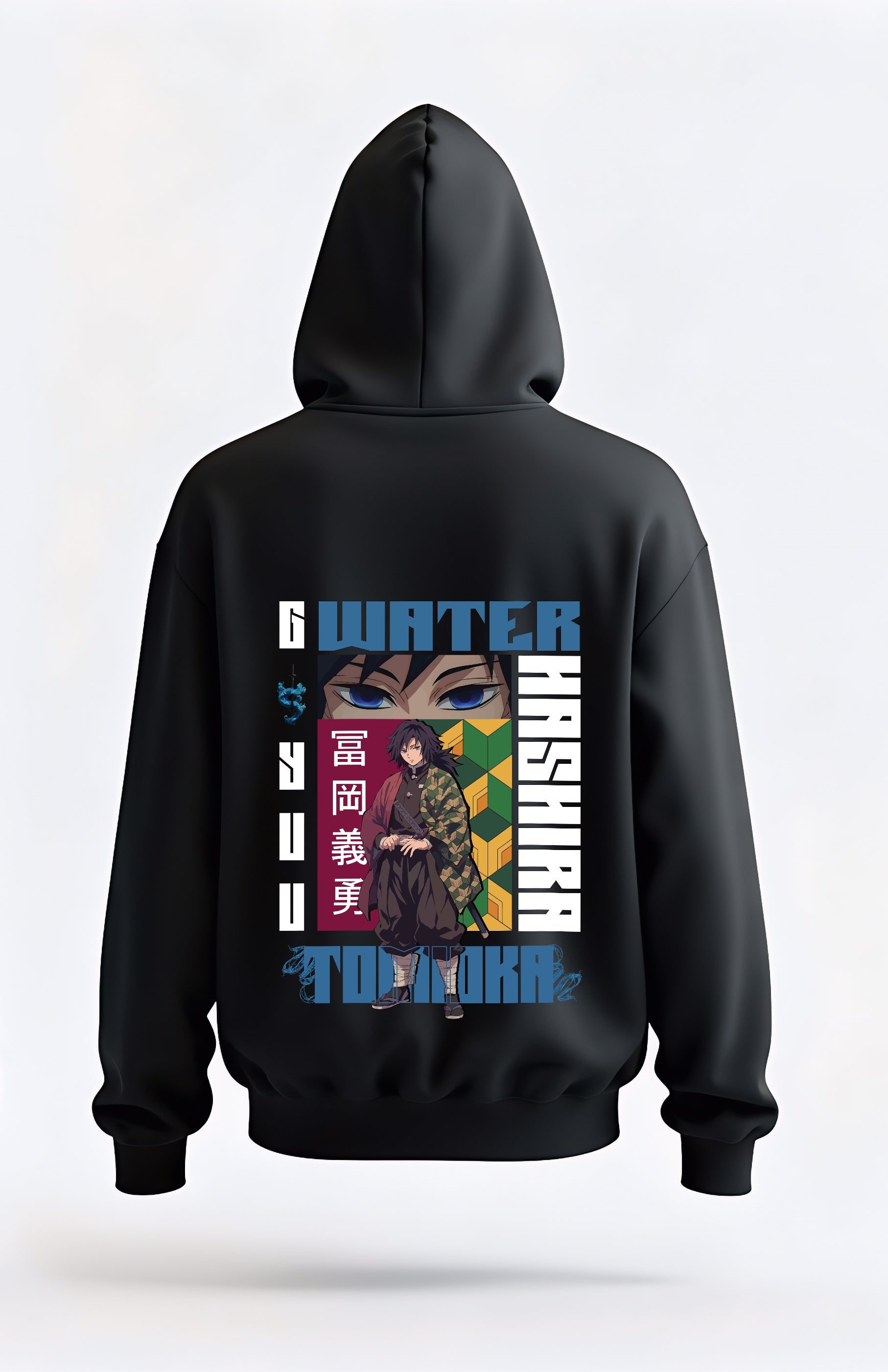 Giyu Tomioka "Water Hashira" Hoodie – Demon Slayer Anime Oversized Unisex | Buy Anime Hoodie India