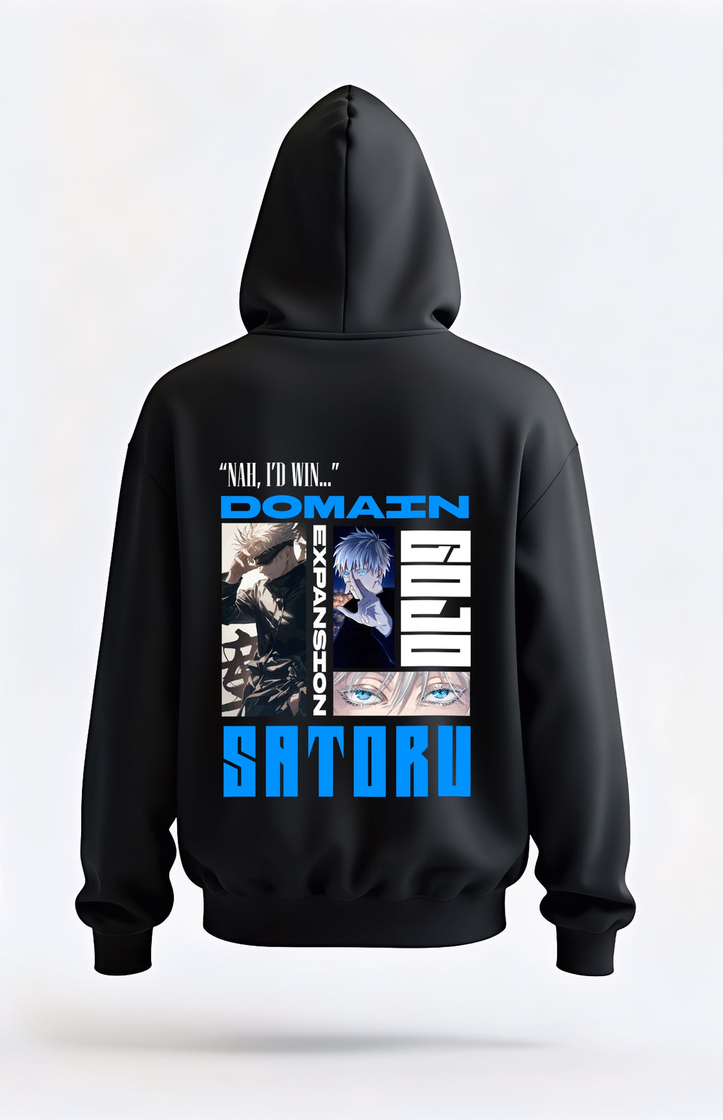 Gojo Satoru "Domain Expansion" Hoodie – Jujutsu Kaisen Anime Oversized Unisex | Buy Anime Hoodie India