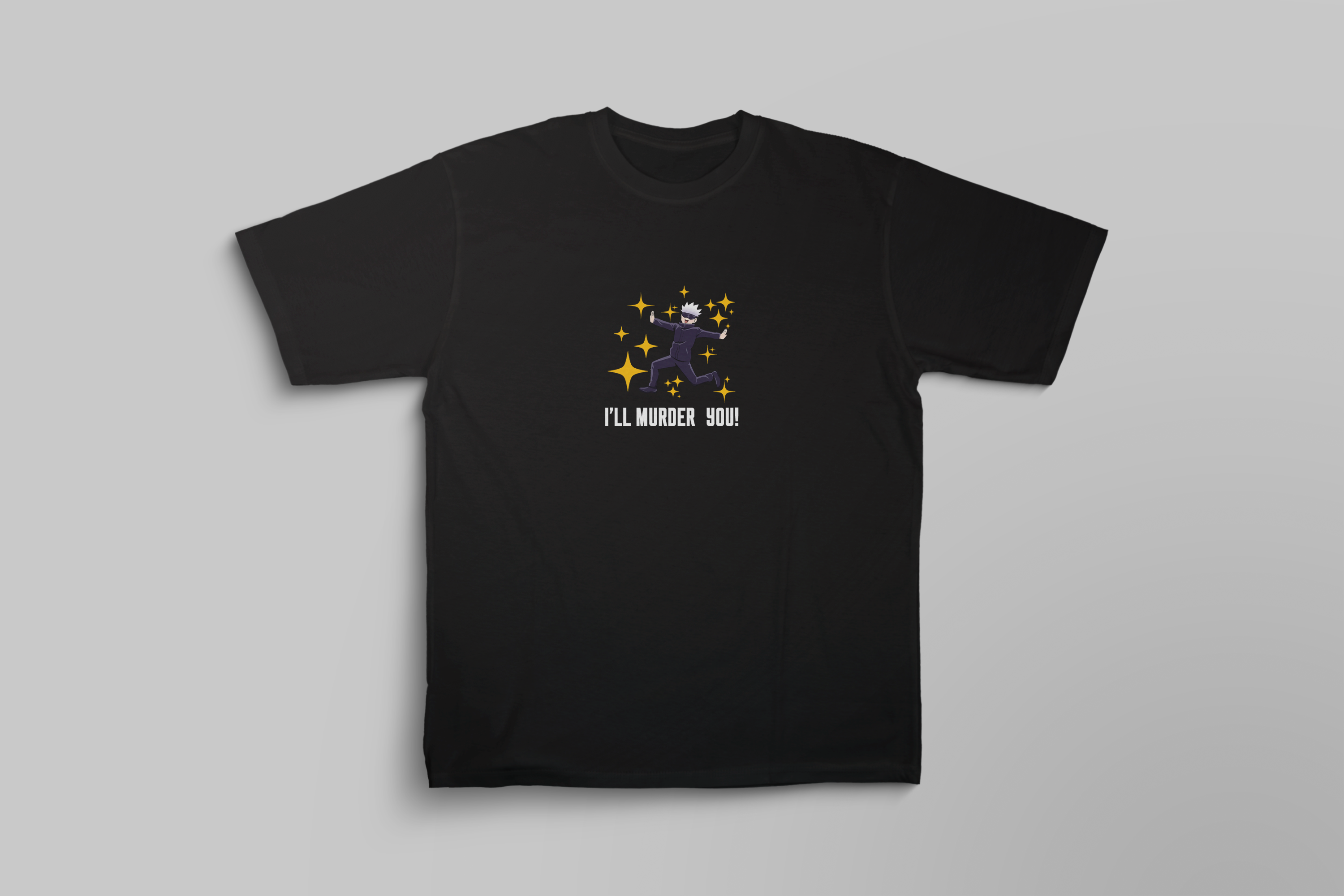 Gojo Satoru "Nah, I'd Win" Oversized Anime T-Shirt | Jujutsu Kaisen Graphic Tee | CRWAZY