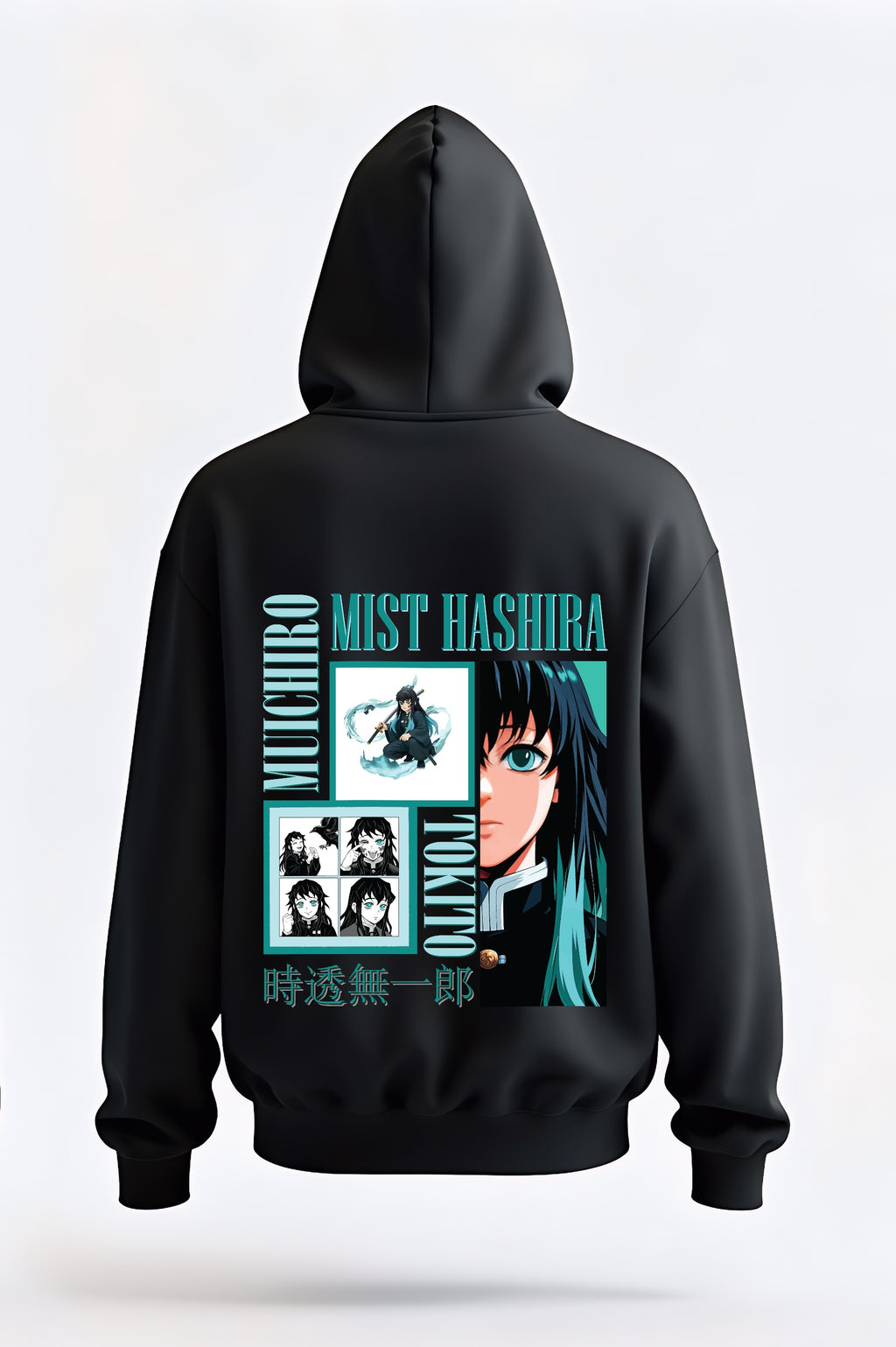 Muichiro Mist Hashira “Mist Breathing” Hoodie – Demon Slayer Anime Edition | Otaku Streetwear India