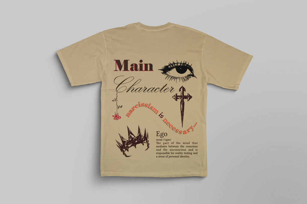 CRWAZY Plot Armor Oversized T-Shirt for Men & Women | Premium Cotton Main Character Graphic Tee