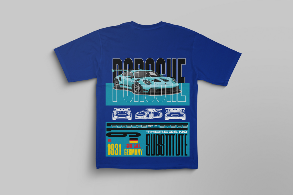 Porsche 911 GT3 RS Oversized Graphic T-Shirt | Premium Car Enthusiast Tee | CRWAZY