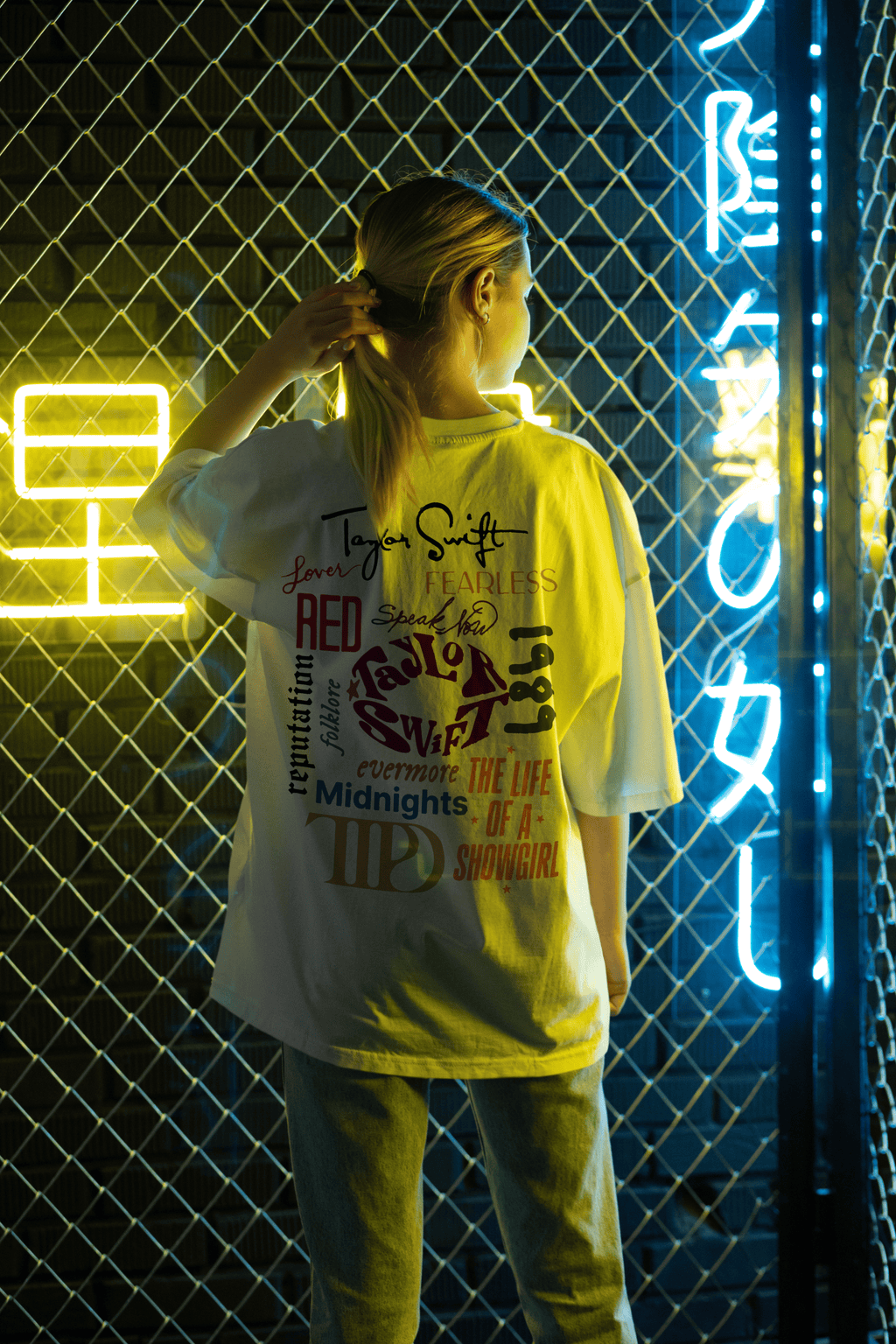 Taylor Swift “Eras Tribute” Oversized T-Shirt – Album Art Edition | Swiftie Merch India by CRWAZY