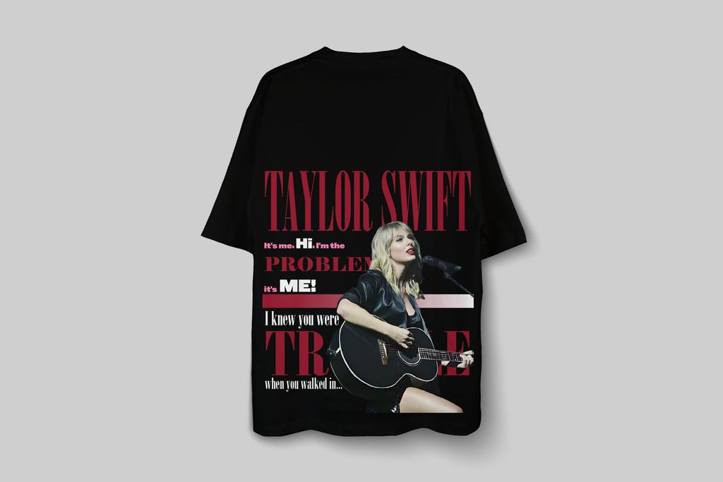 Taylor Swift “Sunshine / Midnight Rain & Trouble” Oversized T-Shirt – Swiftie Merch India | CRWAZY