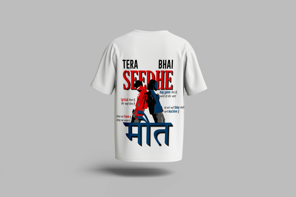 Calm x Encore “Seedhe Maut” Hindi Rap Oversized T-Shirt – Event Drop by CRWAZY